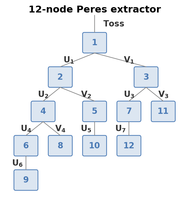 Diagram of a 12-node Peres extractor